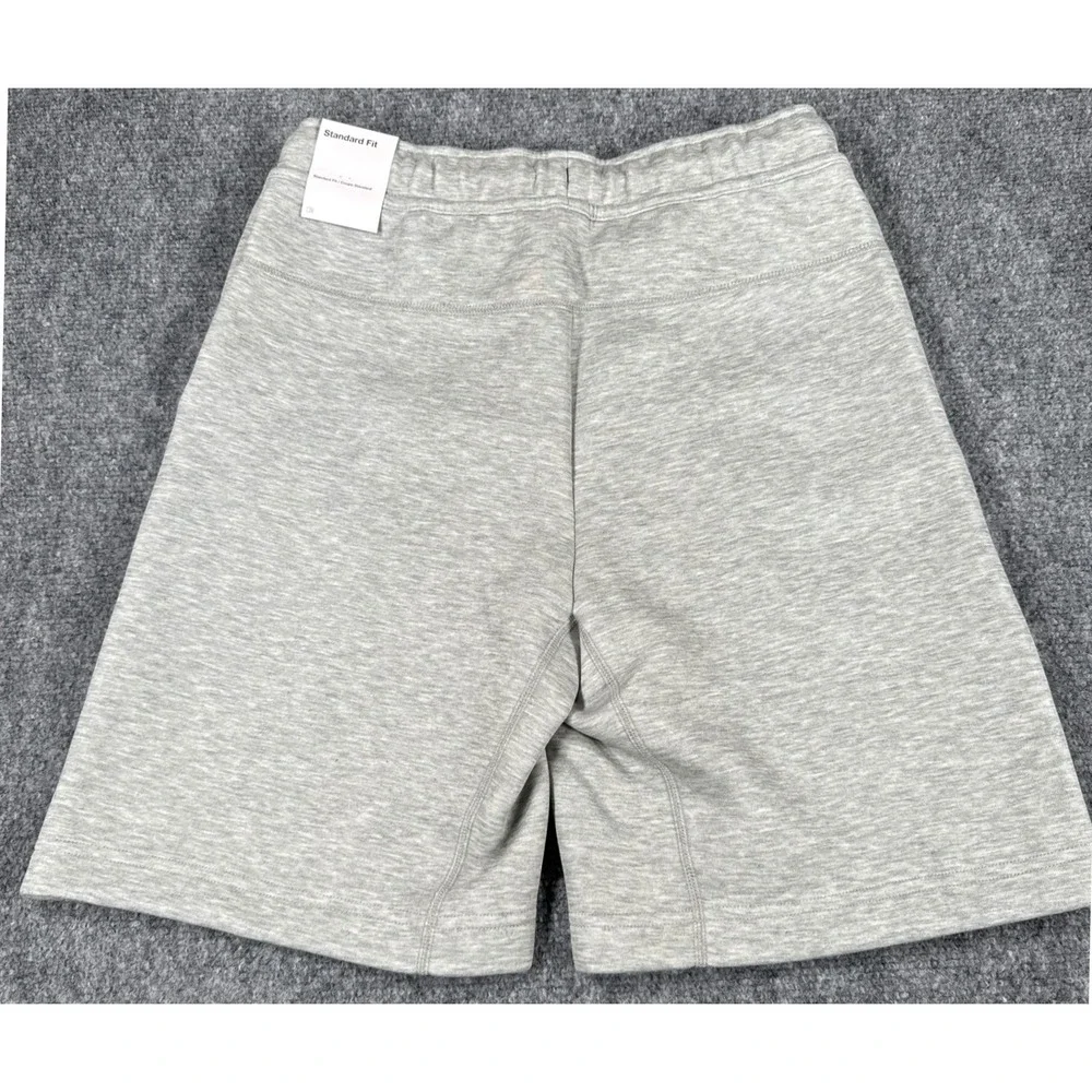 Nike Kids Large Gray Tech Fleece Drawstring Shorts Zip Pocket NWT
